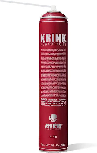 Krink Σπρέι Βαφής με Ματ Εφέ Μαύρο K-750 Silver 750ml