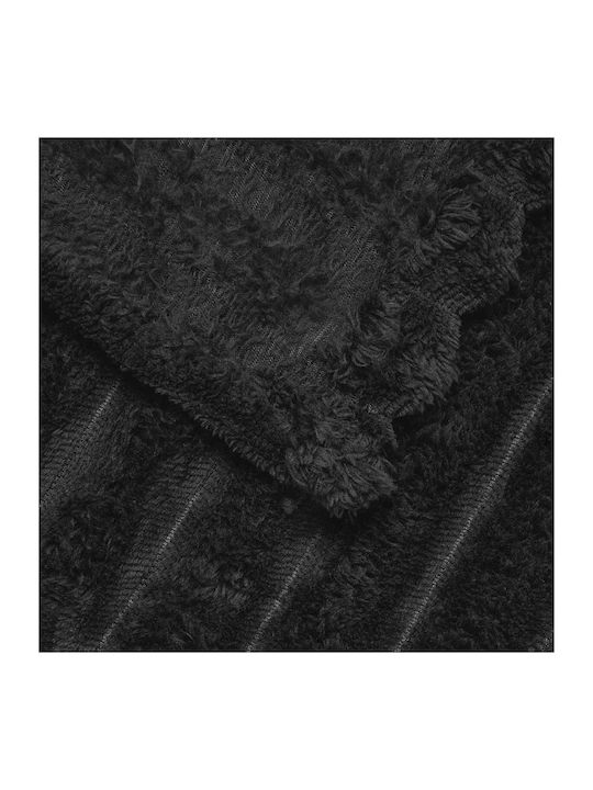 vidaXL Κουβέρτα Fleece King Size 270x240εκ. Μαύρο 42016844