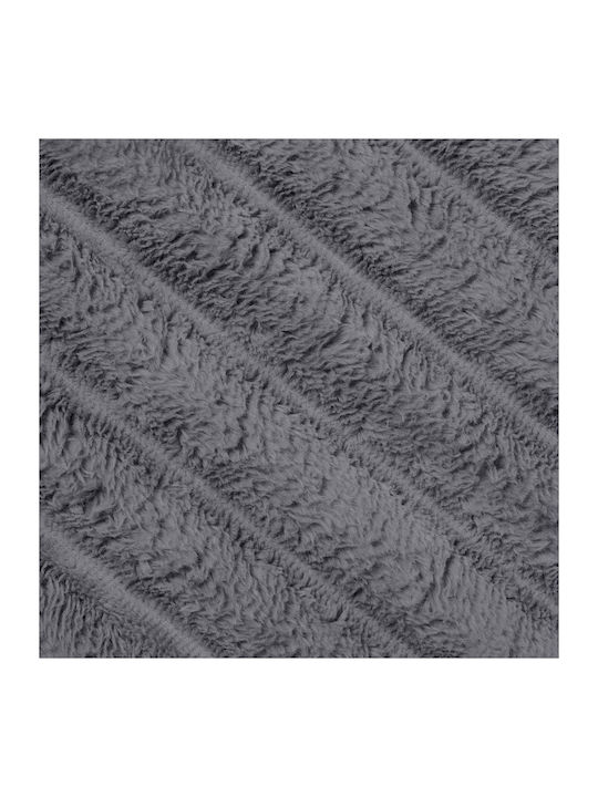 vidaXL Κουβέρτα Fleece Διπλή 200x150εκ. Σκούρο Γκρι 42016830