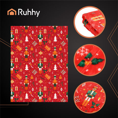 Ruhhy Κουβέρτα Fleece Μονή 150x200εκ. Κόκκινη