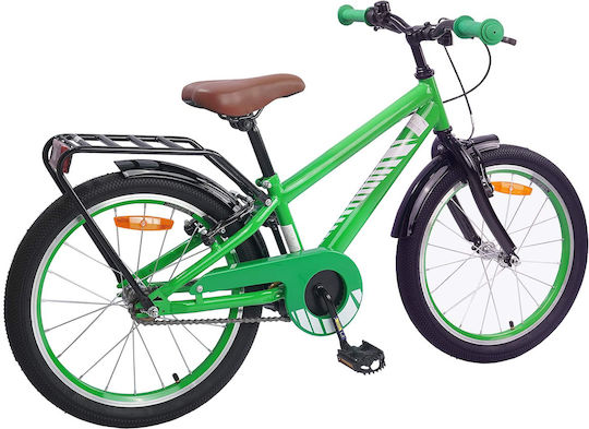 vidaXL 18" Kinderfahrrad Mountainbike Grün