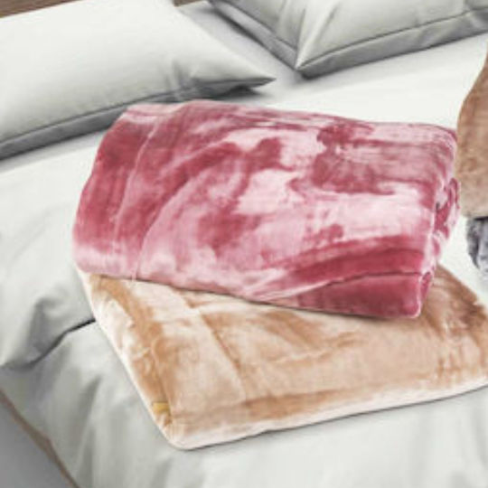 Flamingo Weiche Samtige Decke Einzeln 160x220cm Dusty Pink