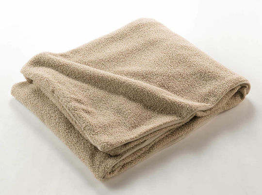 L-c Wooly Decke Fleece Couch 125x150cm Beiges