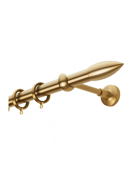 Metallic Curtain Pole Φ25 Zogometal E0430 Matte Beige 160cm Double by Rail