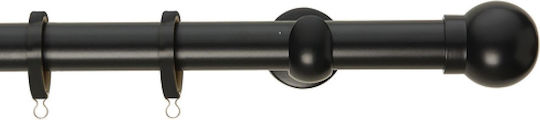 Zogometal Metallic Curtain Pole Single Φ25mm 300cm Charcoal