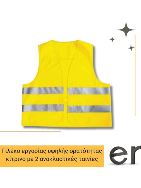 Ferreli Ανδρικό Γιλέκο Εργασίας με Ανακλαστικές Ταινίες Κίτρινο Ferreli Ανδρικό Γιλέκο Εργασίας με Ανακλαστικές Ταινίες Κίτρινο