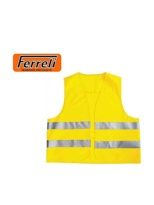 Ferreli Männer Sicherheitsweste mit Reflektierenden Bändern Gelb