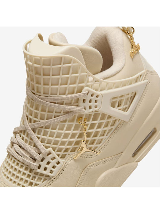 Air  4 Retro Дамски Сникърси Бежови