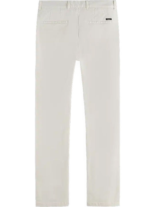 Scotch & Soda Stuart Παντελόνι Chino Off White