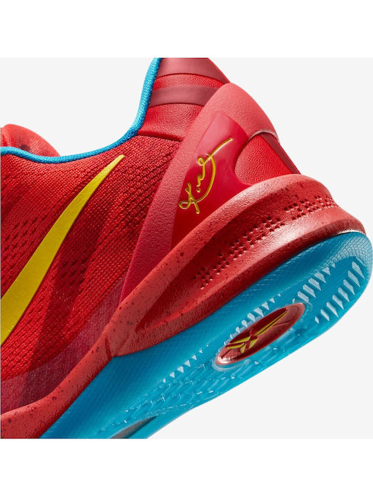 Kobe 8 Year Of The Horse Αθλητικά Παιδικά Παπούτσια Running με Κορδόνια Κόκκινα