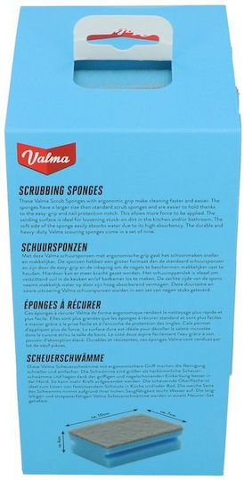 Valma Set Kitchen Sponges Blue 9 Pieces Scrub Sponges 3202100