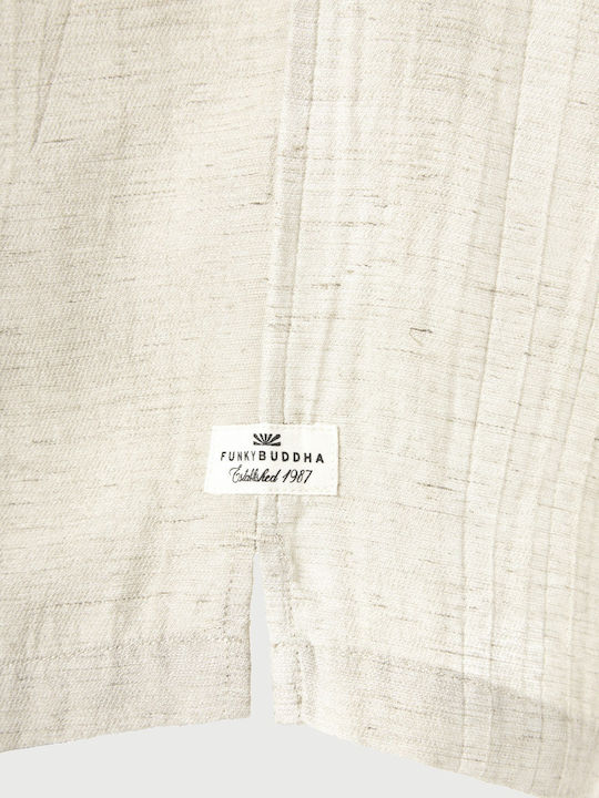 Short Sleeve Linen Shirt Ecru