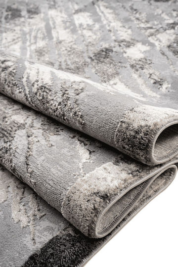 Klonaras Ascot 8328 Living Room Rug Rectangular Grey Cream 133x190cm