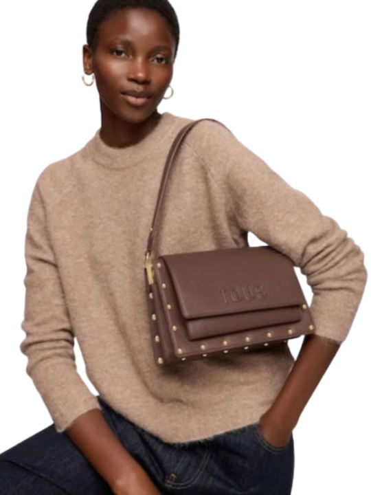 Leather Women's Shoulder Bag Brown