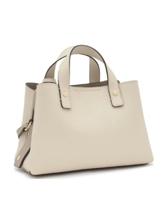 City Leather Women's Shoulder Bag Beige