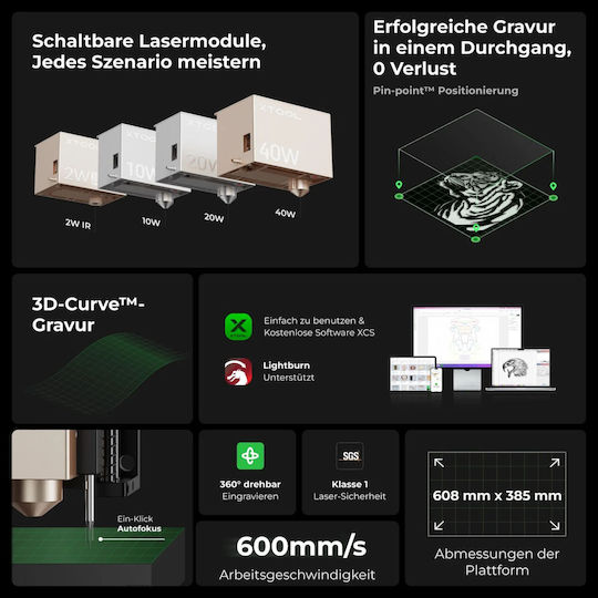 Xtool S1 Laser Engraver 40W