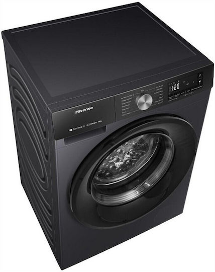 Hisense Πλυντήριο Ρούχων 9kg 1400 Στροφών Μαύρο WF3S9043BB3