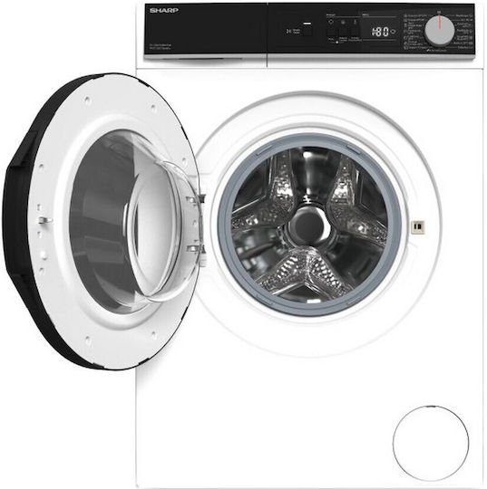 Sharp Πλυντήριο Ρούχων 9kg με Τεχνολογία Ατμού 1200 Στροφών ES-NFA912BW1NA