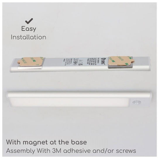 GSC LED Emergency Light with Battery Power Source and Motion Sensor