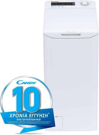 Candy Πλυντήριο Ρούχων Άνω Φόρτωσης 8kg 1200 Στροφών Kg Detector CSTG 282DE/1-S