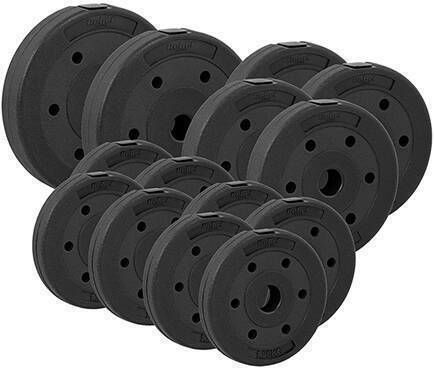 Rebel Set Plăci Metalice Pentru Antrenamentul De Forță 14 Bucăți Greutate Totală 30kg