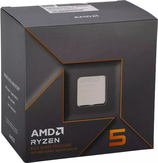 AMD Ryzen 5 8500G 3.5GHz Επεξεργαστής 6 Πυρήνων για Socket AM5 σε Κουτί με Ψύκτρα