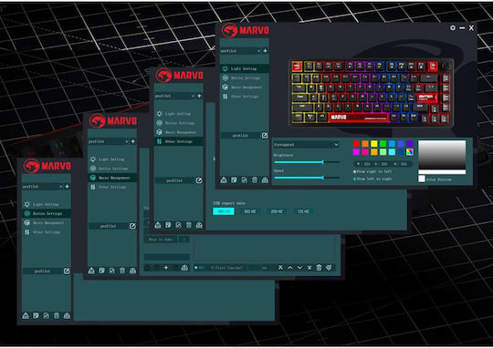 Marvo Arma 98 Gaming Μηχανικό Πληκτρολόγιο με Custom διακόπτες και RGB φωτισμό (Αγγλικό US)