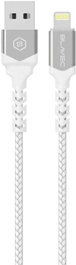 Blavec Braided USB-A to Lightning Cable White 0.5m