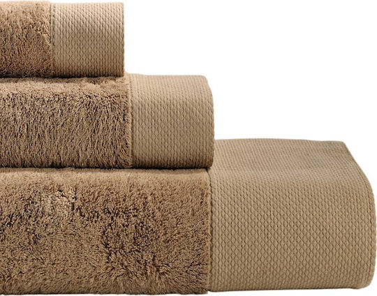Down Town Home Bath Towels Set 3 pcs Tobacco Weight 600gsm