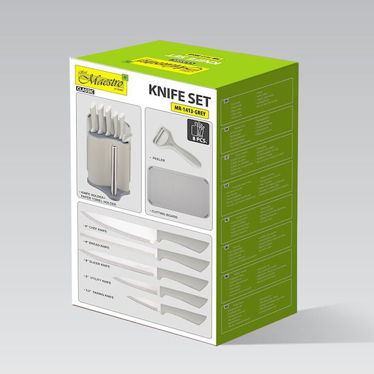 Maestro Set Knives with Base Made of Stainless Steel
