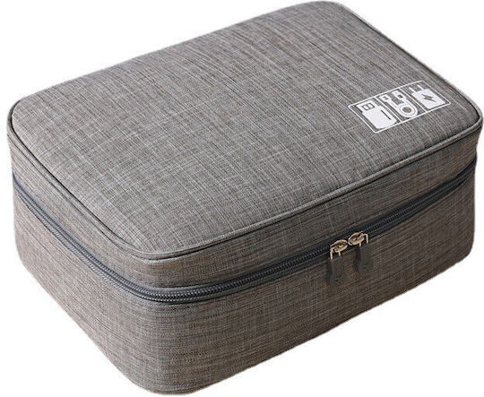 Alista Home Geantă Organizator Accesorii Cabluri Portabilă Impermeabilă 24.5 X 18 X 10 Cm Gri
