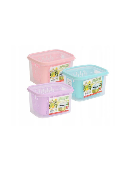 Viosarp Cutie pentru Mâncare Plastic Roz Potrivit pentru Cuptor cu Microunde 1600ml 1buc