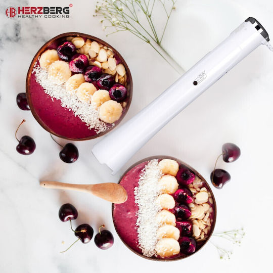 Herzberg Handmixer mit Kunststoff-Stab 300W Weiß