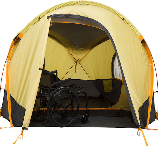 The North Face Universal Wawona Cort De Camping Igloo Galben Cu Dublu Material 3 Anotimpuri Pentru 3 Persoane 231x122x185cm