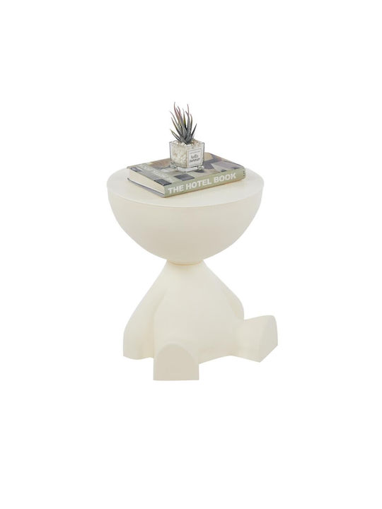 Bedside Table White 36x36x38cm