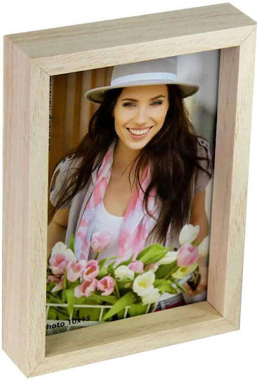 ZEP Wooden Wall-Mounted Photo Frame With Beige Frame