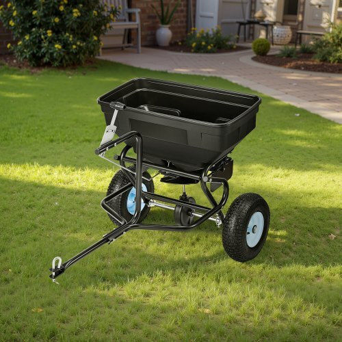 Vevor TCSBJ130LBSPQZ8XK001V0 Wheeled Seed / Fertilizer Spreader with 59kg Capacity