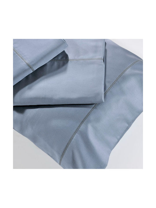 Down Town Home S250 Pillowcase Set with Envelope Cover 07 Grey Metal 52x75cm.