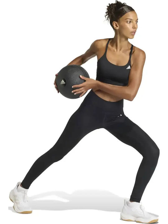 Essentials Women's Athletic Sports Bra Black with Removable Padding
