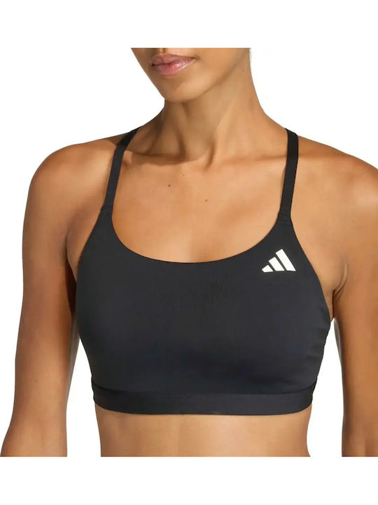 Essentials Women's Athletic Sports Bra Black with Removable Padding