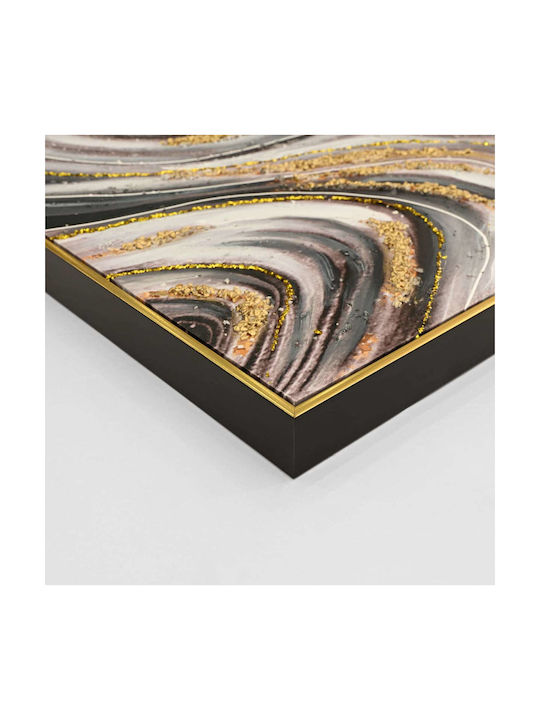 Wall Painting Fb94561 Beige Frame-Canvas Print Abstract 62x4.5x92cm