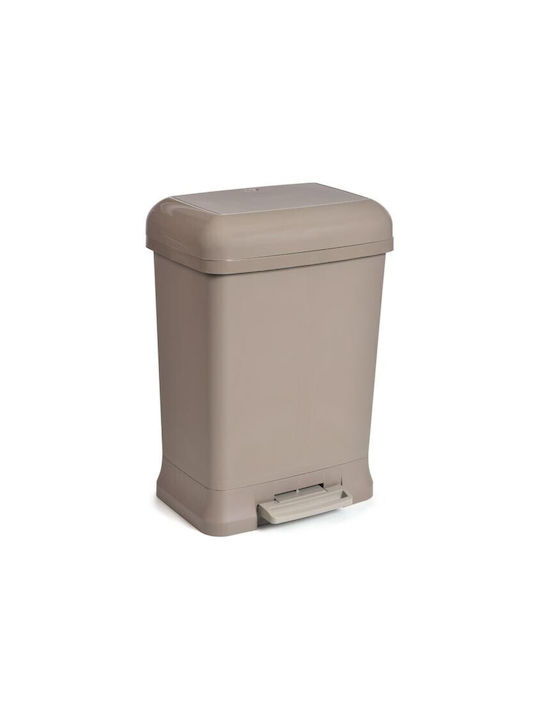 Viopsyctr Coș de Gunoi Plastic cu Pedală Alb 38lt 1buc