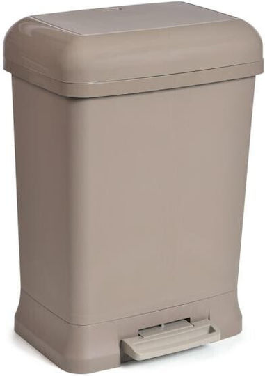 Viopsyctr Plastic Waste Bin with Pedal White 38lt