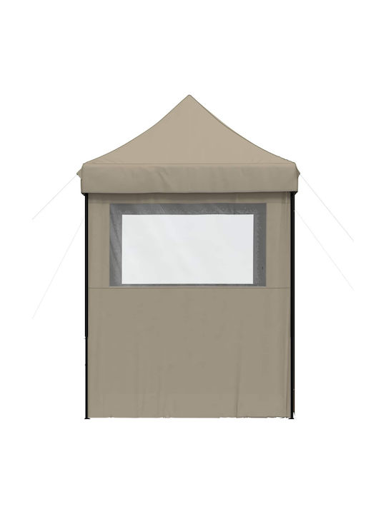 vidaXL Foldable Garden Brown Gazebo 2x2m