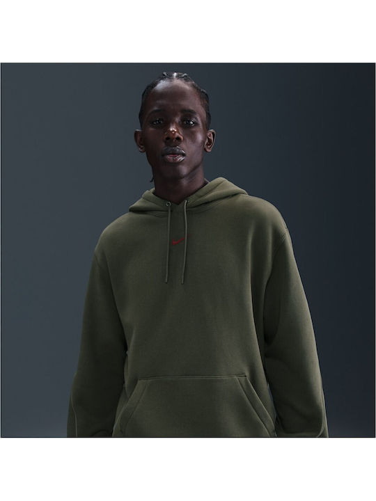 Women's Hooded Sweatshirt Cargo Khaki