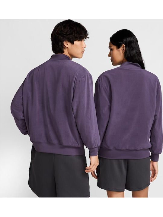 Sabrina Women's Reversible Bomber Jacket Purple