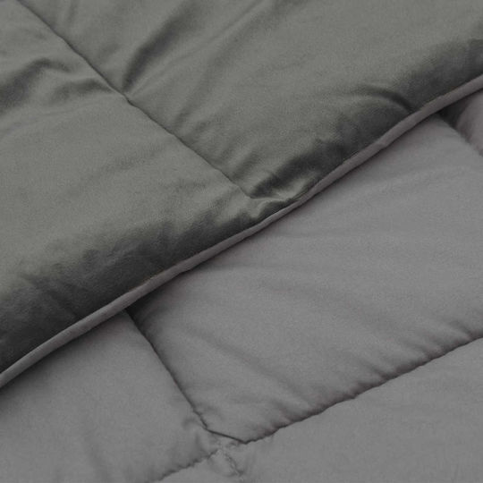 vidaXL Set Huse Pentru Pilote Simplu 155x220cm Gri Deschis vidaXL Set Huse Pentru Pilote Simplu 155x220cm Gri Deschis