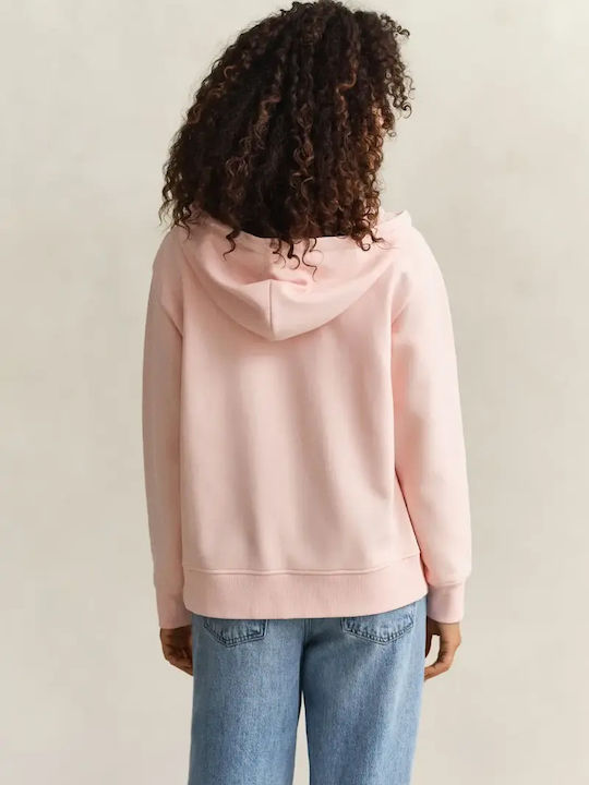 Damen Sweatshirt mit Kapuze Rosa