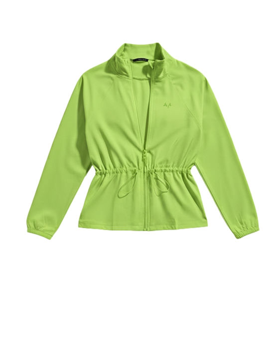 Cardigan Pentru Femei Cu Fermoar Alb
