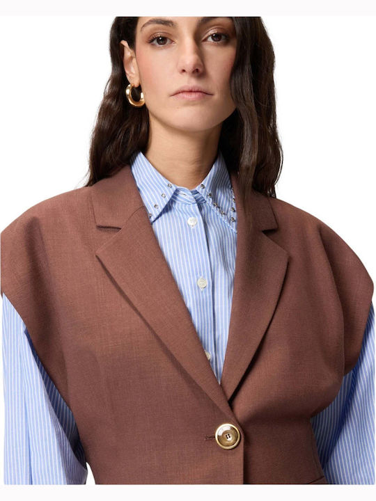 Brown Women's Vest